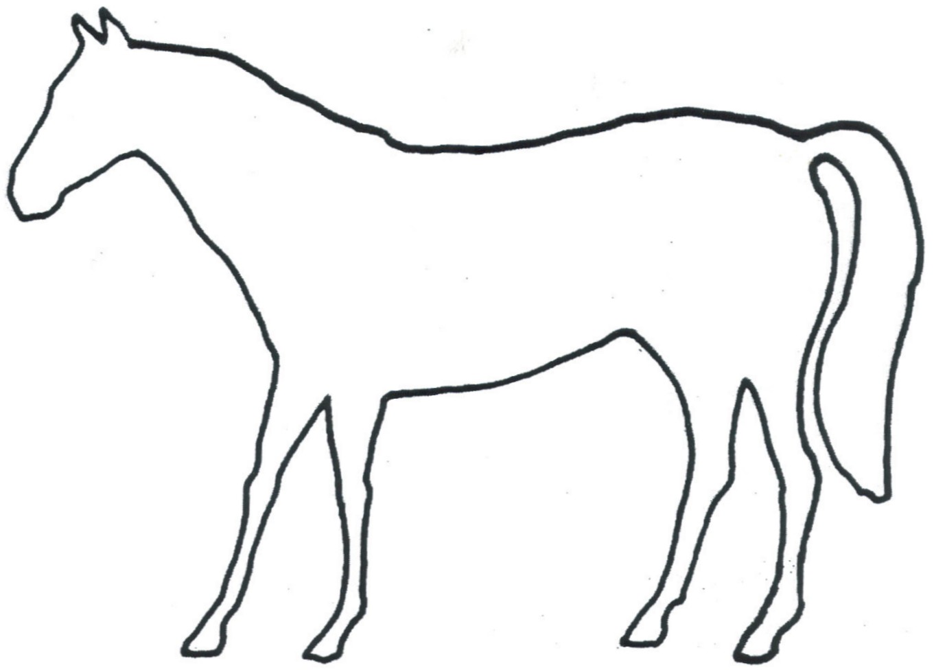 clip art horse outline - photo #17