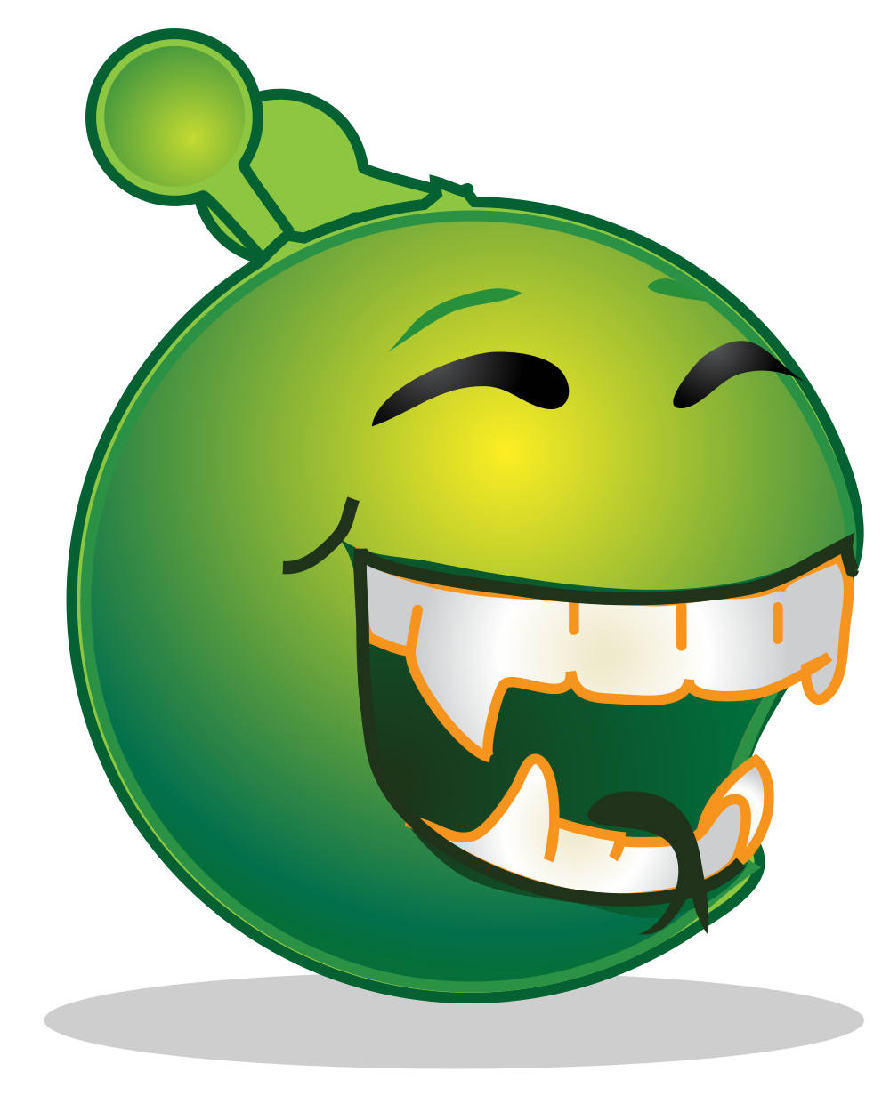 File:Smiley green alien happy going.svg