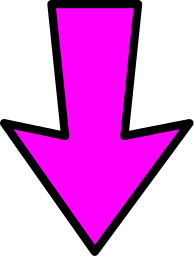 Arrow Outline Pink Down Signs Symbol Arrows Arrows Color Arrow ...