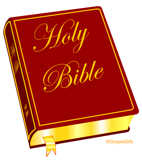 Gold Open Christian Bible Clipart