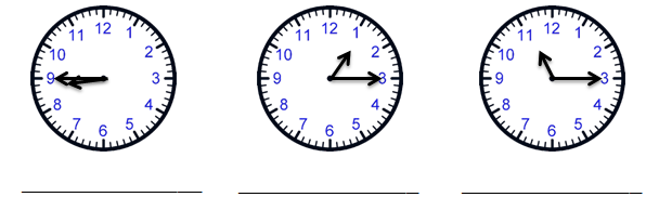 Maths - Grade 3: Telling the time – Quarter past and Quarter to ...