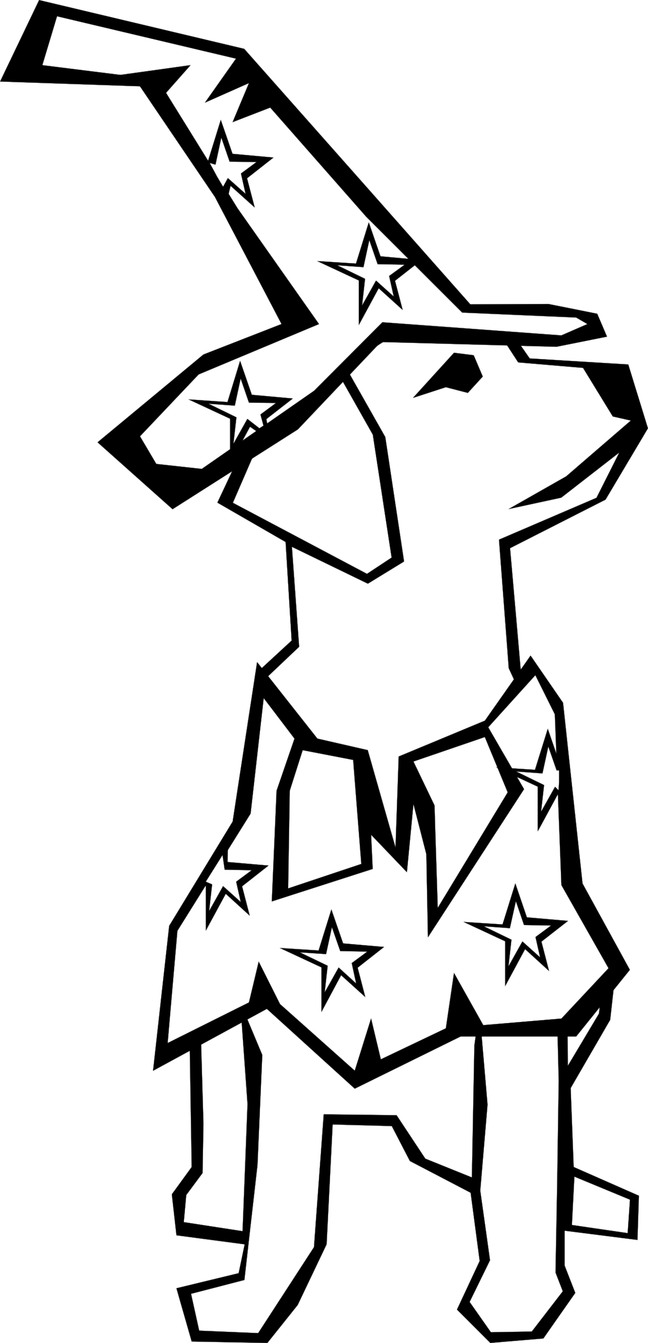 Dog Simple Drawing 2 Black White Line Art Coloring Clipart - Free ...