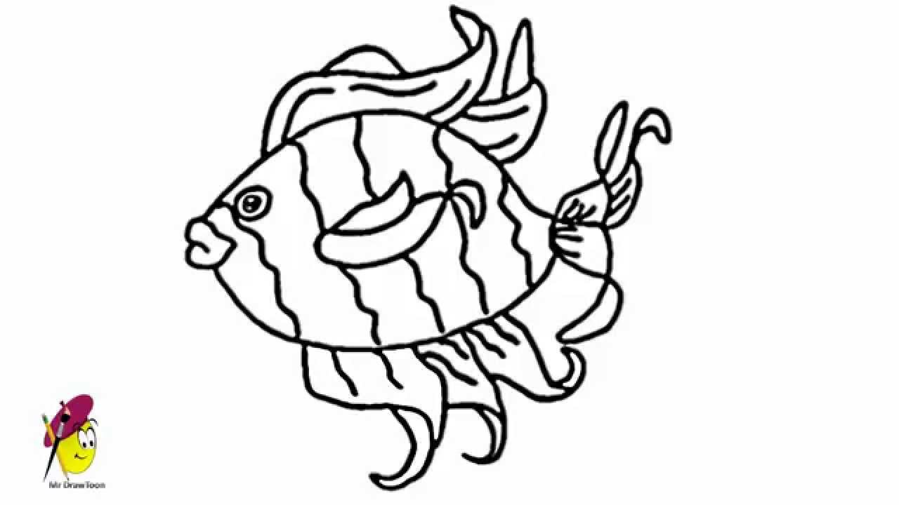 Tropical Fish - How to draw a Fish - YouTube