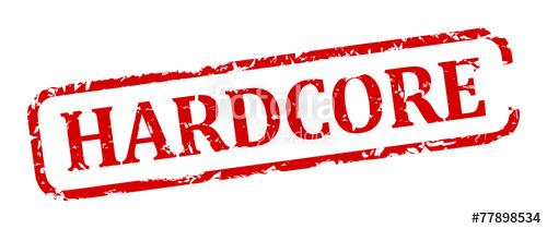Damaged oval red stamp with the words - hardcore - vector svg ...