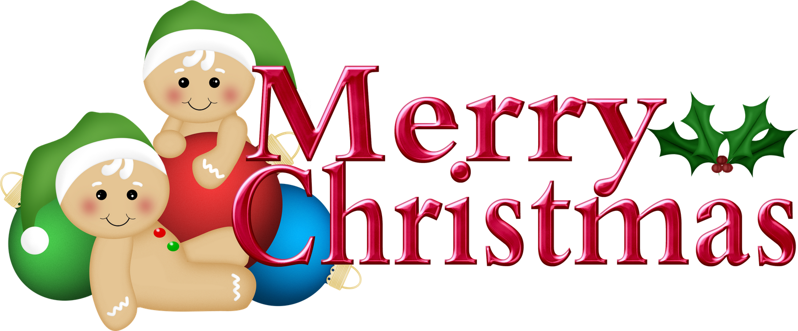 Clipart of merry christmas