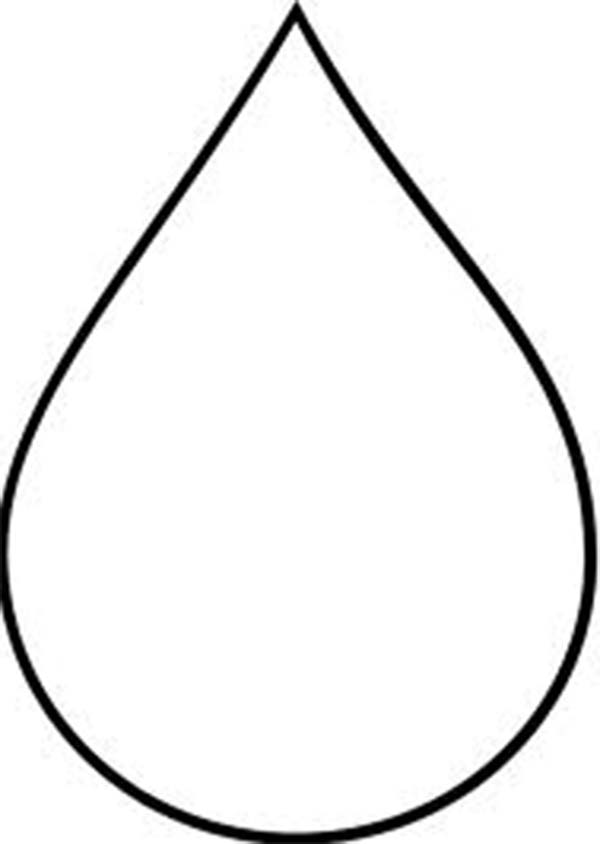 Raindrop Template - AZ Coloring Pages