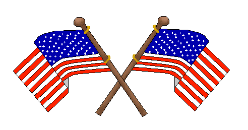 Crossed flags clip art