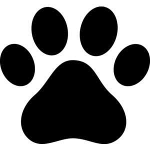 Clipart of paw prints