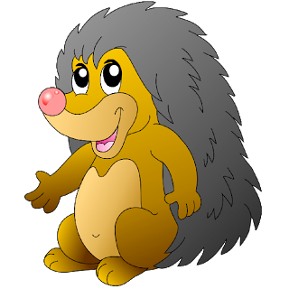 Baby Hedgehog - Cartoon Animal Images