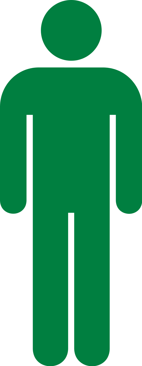 535 views Male Restroom Blue - vector Clip Art