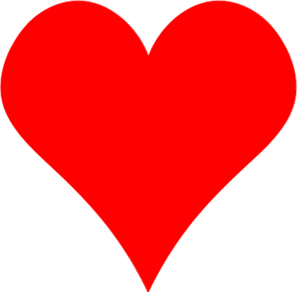 Plain Red Heart Shape By Gr8dan A Plain Red Heart Symbol