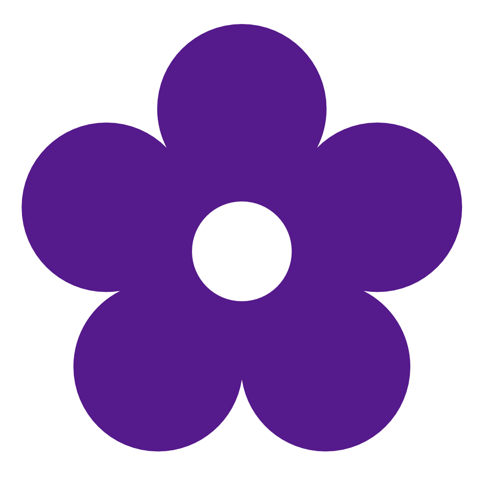 Purple flower clip art