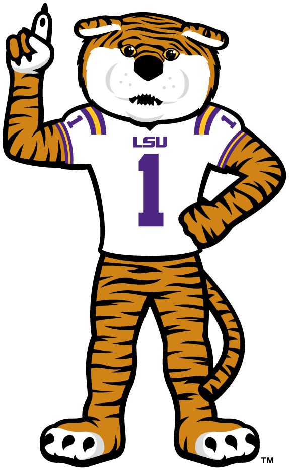 LSU Tigers Mascot Logo - NCAA Division I (i-m) (NCAA i-m) - Chris ...