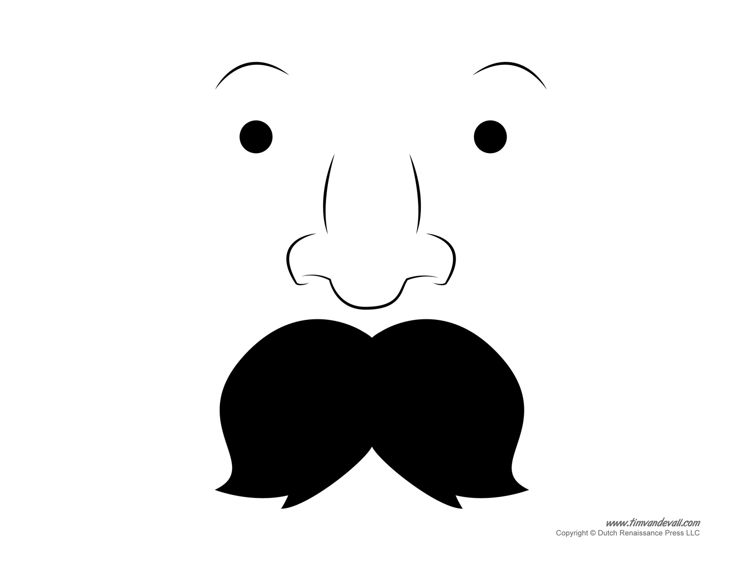Printable Mustache Templates | Mustaches for Kids