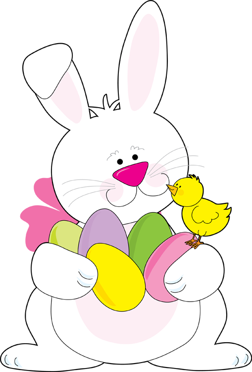 Easter bunny cartoon clipart