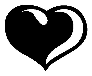 Heart Design Decal09, heart decal, heart sticker, car decal, car ...