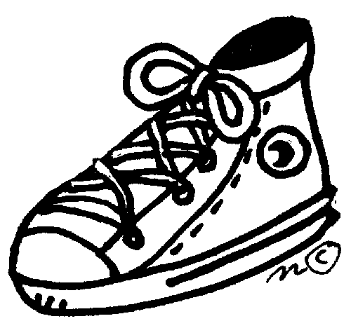 tied shoe - Clip Art Gallery