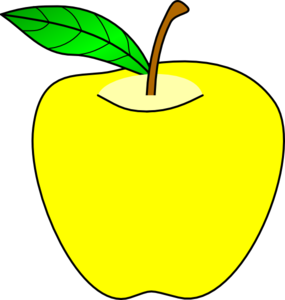 yellow-apple-clipart.png | Technology Trend Topic Collection