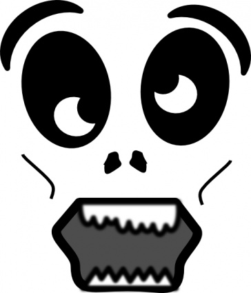 Cartoon Zombie Face clip art vector, free vector images