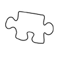 Game Themed Cookie Cutters - Cookie Cutter Puzzle Piece Large Tin