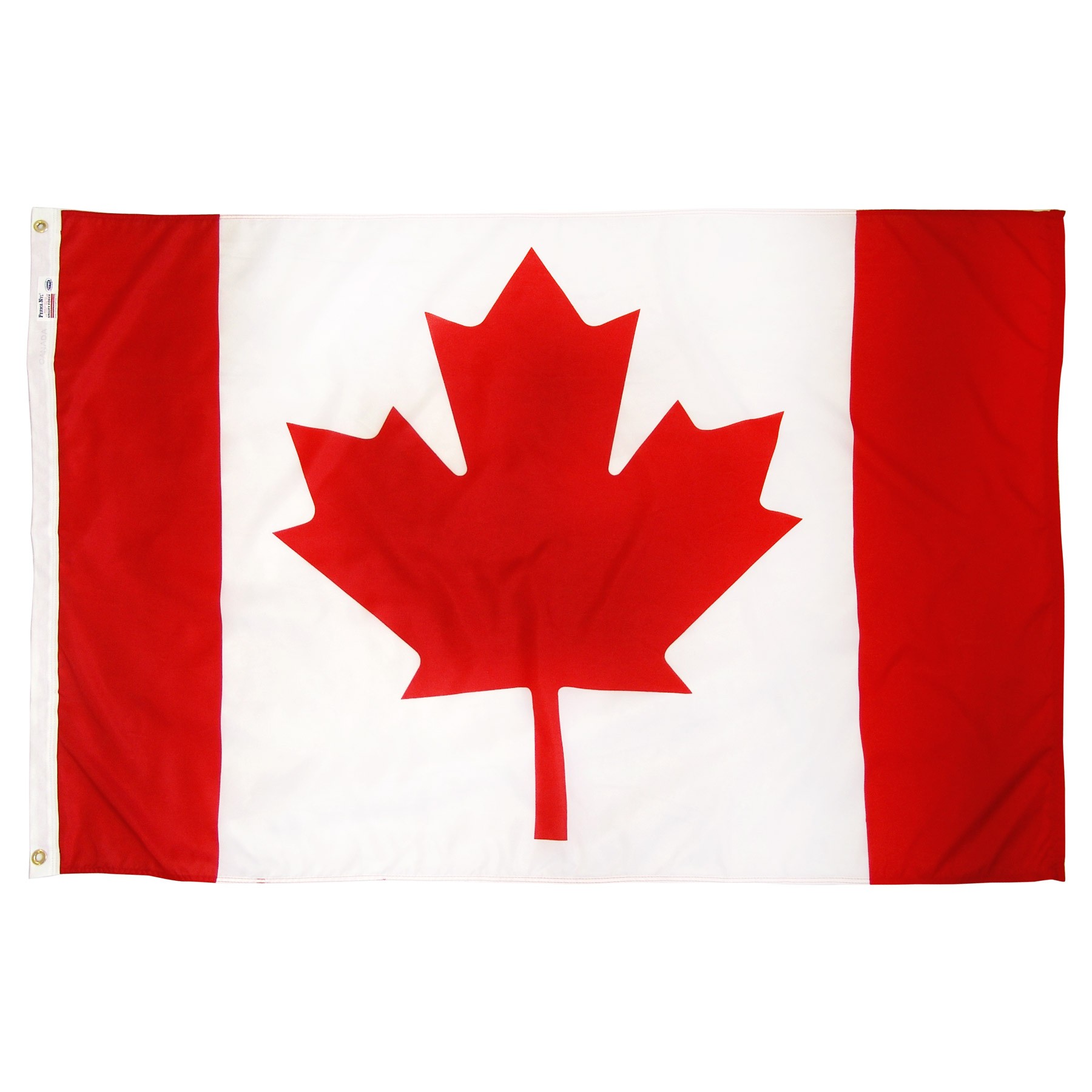 Canada 3x5ft Nylon Flag with Pole Hem Only - Banner