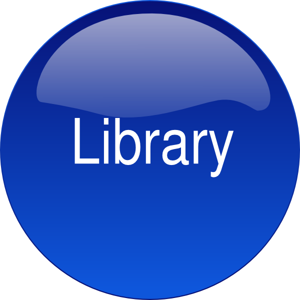 Library Button 2 Clip art - Blue - Download vector clip art online