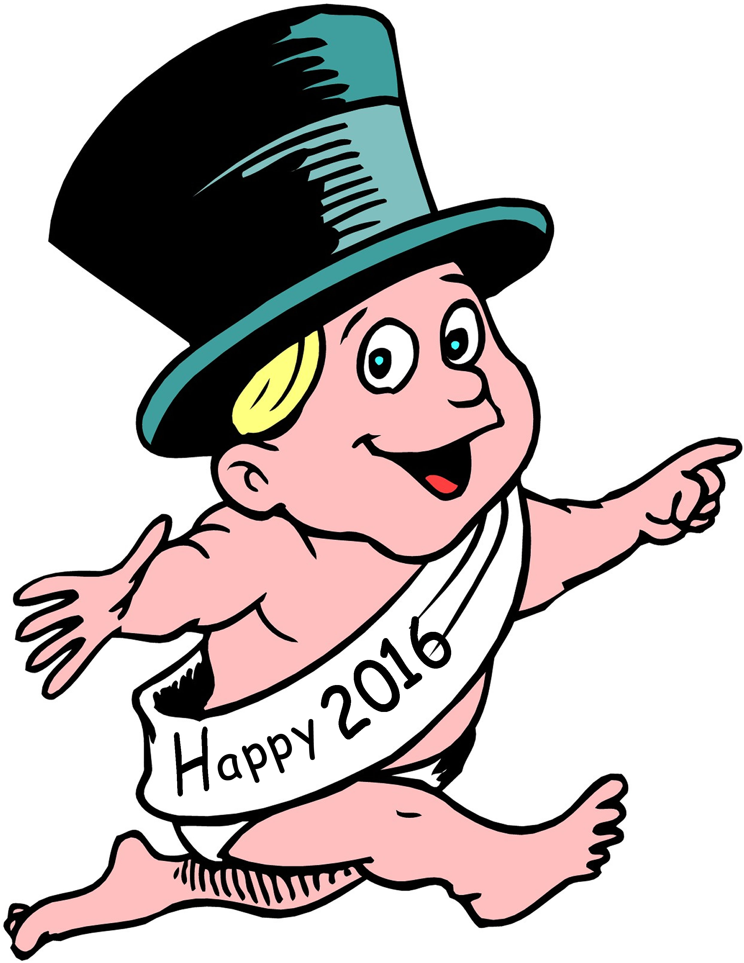 Baby New Year 2016 Clipart