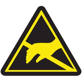 Warning Symbol Labels - Static Sensitive Hazard | Seton Canada