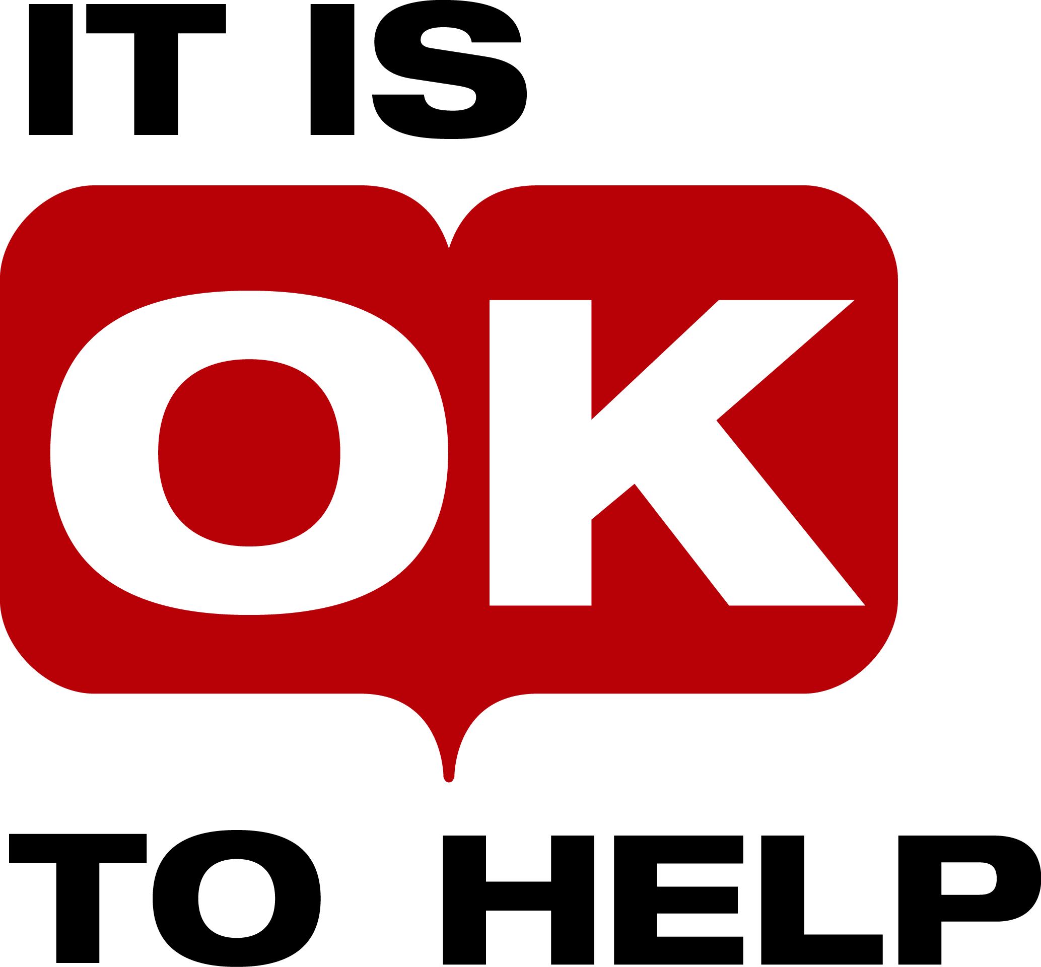It is OK to help logo | It's Not OK