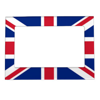 Union Jack British Flag Magnetic Picture Frames | Zazzle