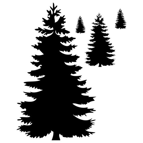 Cedar Tree Silhouette 74070 | DFILES
