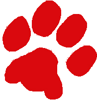 Red Paw Prints - ClipArt Best