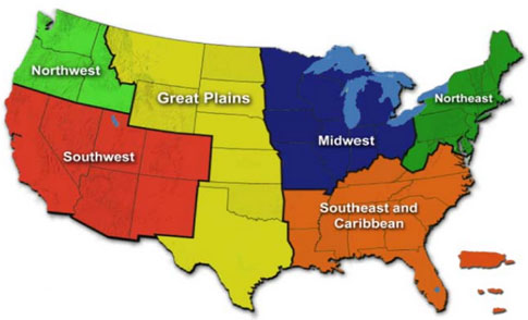 Climate Map Of Midwest Usa