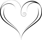 Heart And Scroll - ClipArt Best