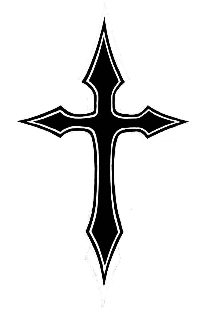 Black And White Cross Tattoo | Free Download Clip Art | Free Clip ...