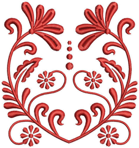 Classic Floral Motif Machine Embroidery Designs Dcom15 | What's it ...