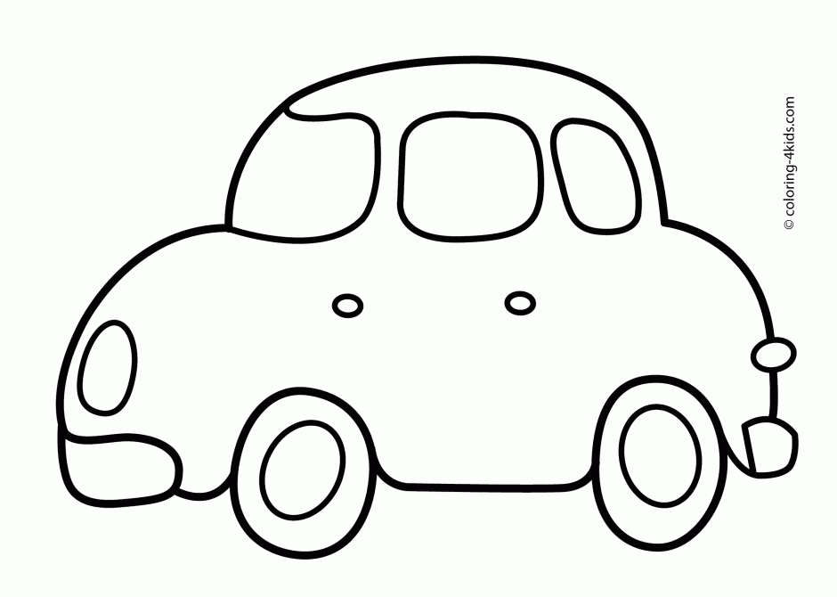 Simple Car Transportation Coloring Pages For Kids Printable Free ...