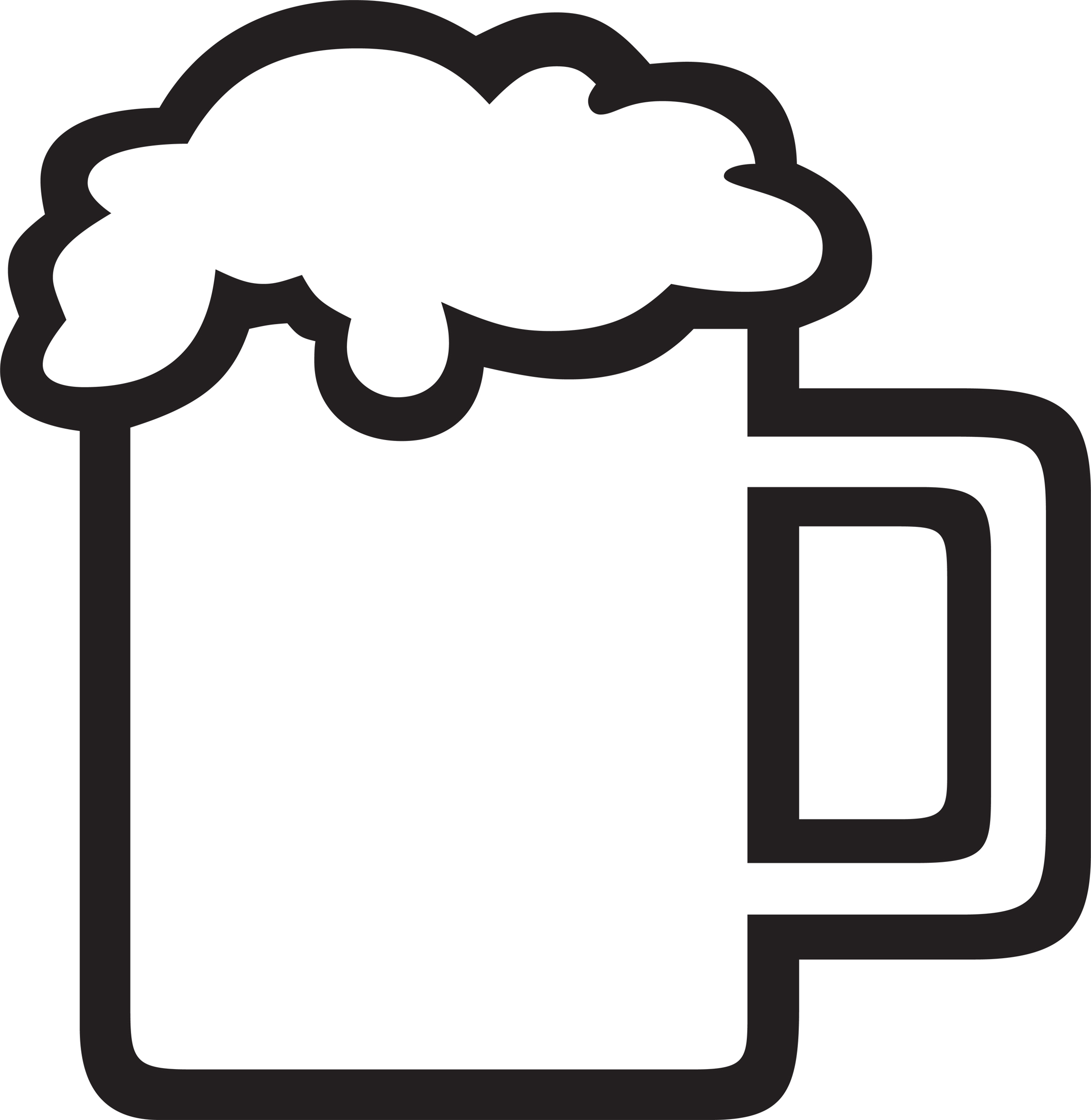 Beer Stein Outline Clipart