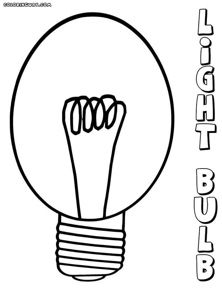 Light bulb coloring pages | Coloring pages to download and print