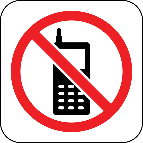No Mobile Cell Phone: Sign, Symbol, Image, Graphics for Way ...
