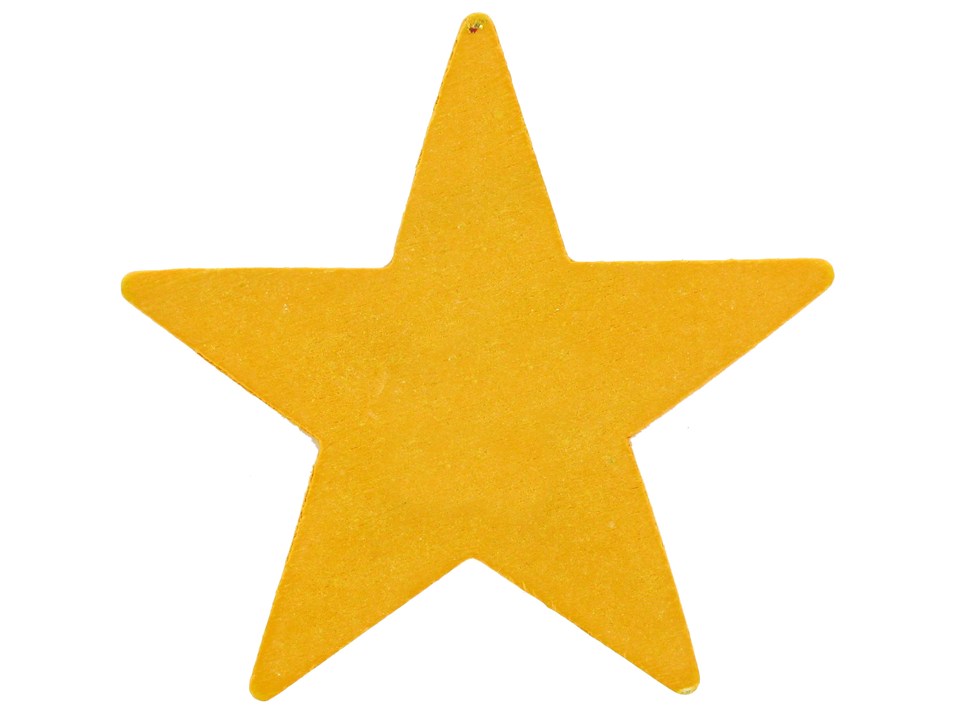 Lara's Crafts Small Yellow Star Painted Shape | Shop Hobby Lobby