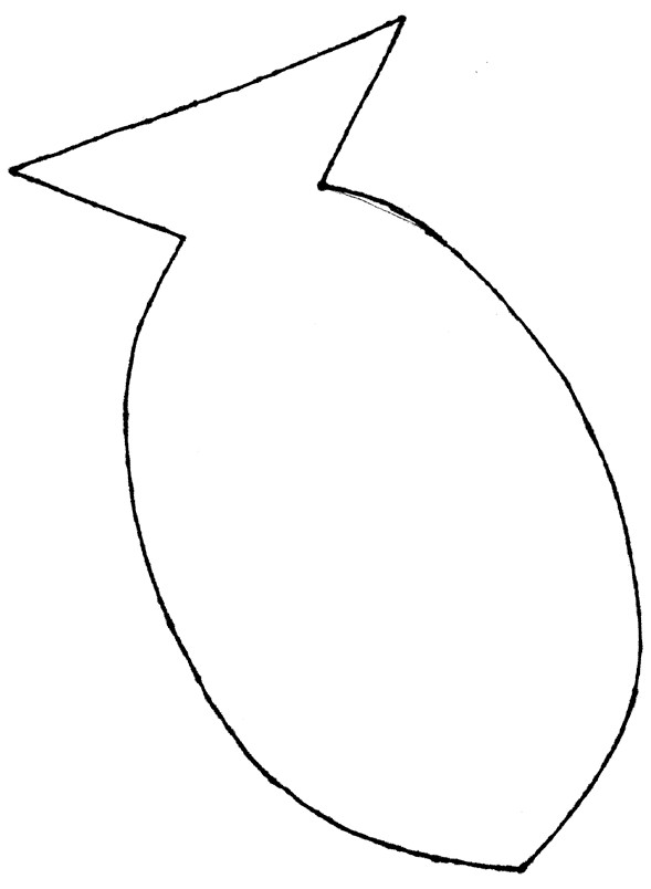 free clip art fish outline - photo #48