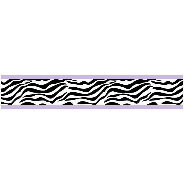 Zebra Purple Wallpaper Border by Sweet Jojo Designs
