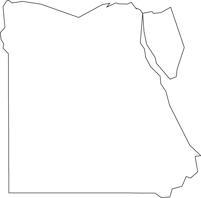 Egypt outline map