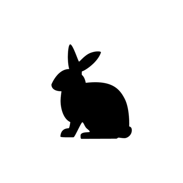 Bunny Stencil ClipArt