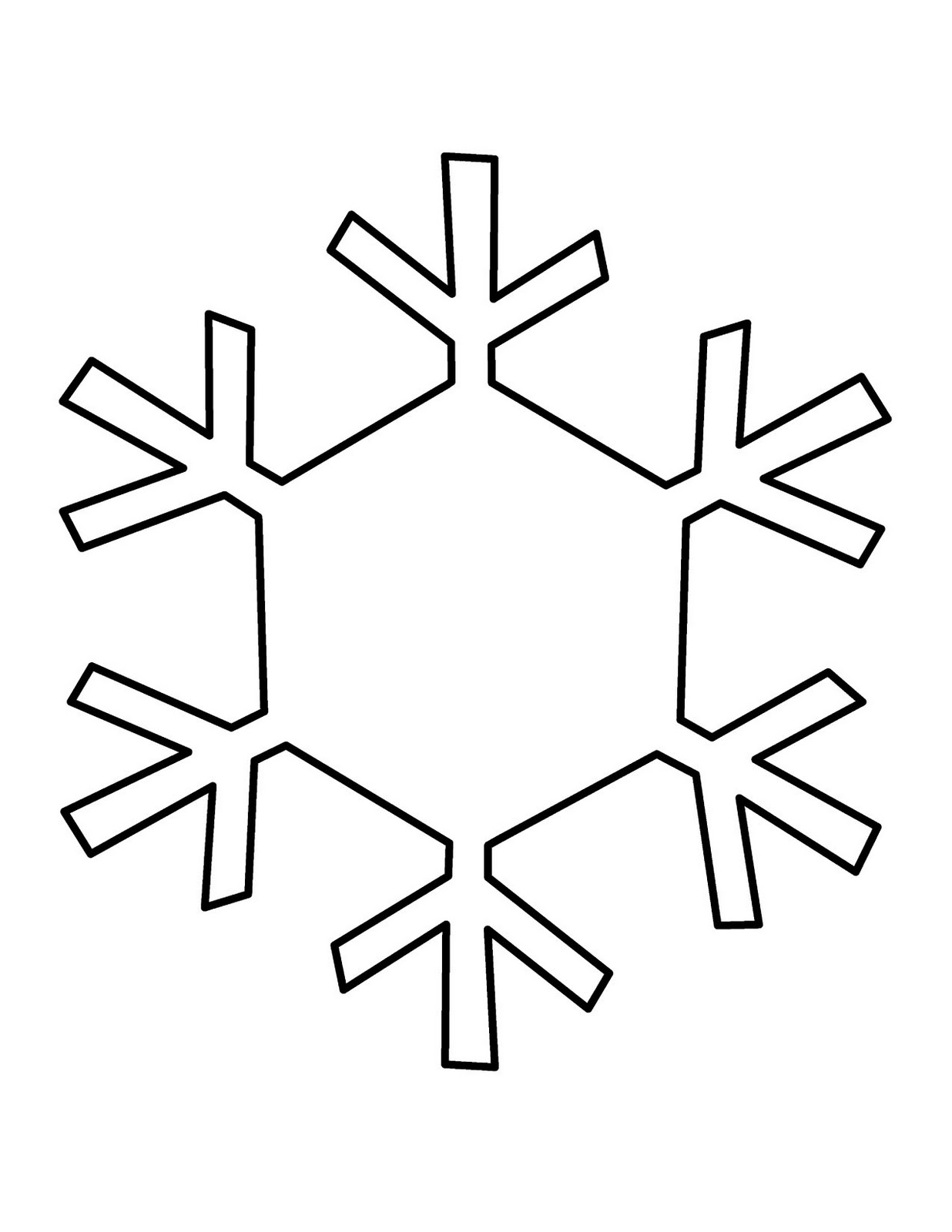 Snowflake Template - ClipArt Best Intended For Blank Snowflake Template