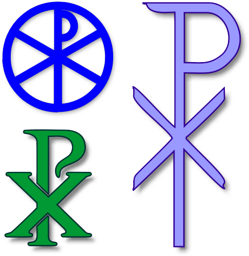 Chi-Rho Monogram of Christ - Images of the Chi-Rho Christian Symbols
