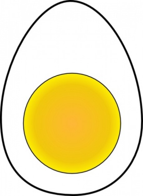 Soft Boiled Egg clip art | Download free Vector