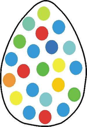 Free Easter Stencils to Print and Cut Out: Dotty Easter Egg ...