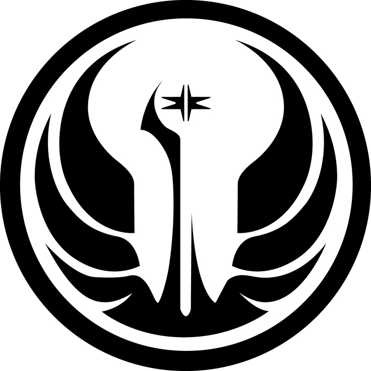 Star Wars Galactic Republic logo stencil | Star Wars